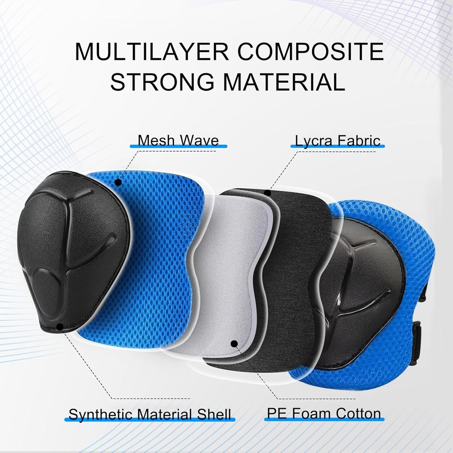 Skiennix Knee Pads Set for Kids - Protective Gear for Ages 3-10 with Elbow Pads & Wrist Guards | Ideal for Skating, Cycling, and Scooter Riding