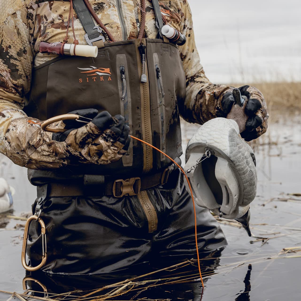 Heyday Outdoors Duck Decoy Rig | 2.5ft 3oz Tangle-Free PVC-Coated Cable & Weights | Texas Decoy Rig Built for Duck Hunting