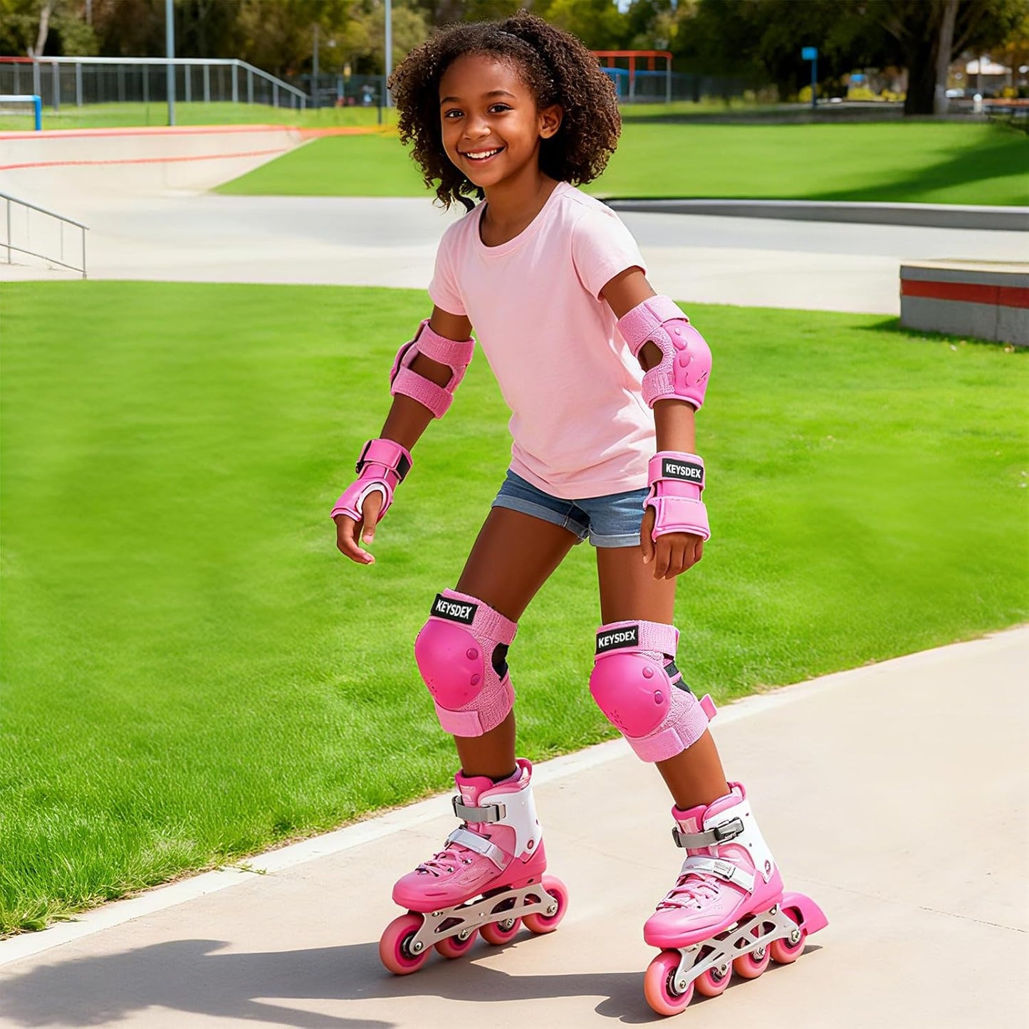 Skiennix Kids Protective Gear Set - Knee, Elbow & Wrist Pads for Ages 3-15 | Perfect for Skateboarding, Cycling & More