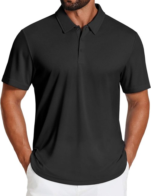 COOFANDY Men's Golf Polo Shirt - Quick Dry, Moisture-Wicking Performance | Short Sleeve, Stylish Fit