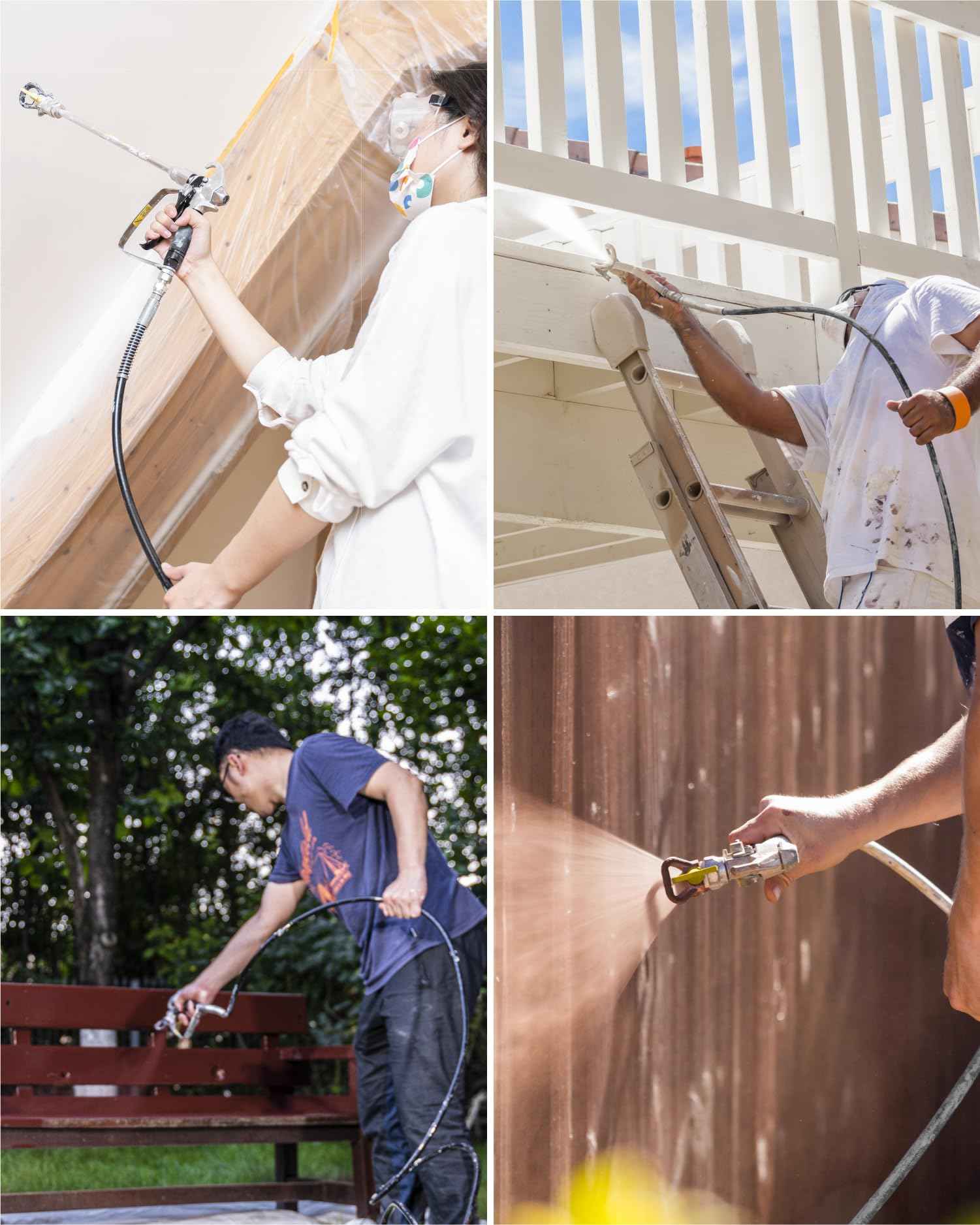 InoKraft 517 Spray Tip AtoMax Reversible Airless Spray Nozzles for Airless Paint Spray Guns, Airless Sprayer Accessories, for Contractor Homes Buildings Garden Decks (517)