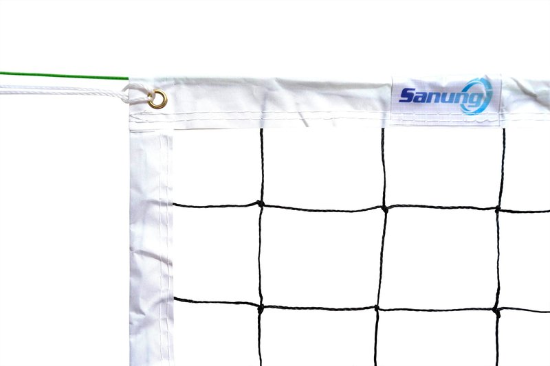 Sanung Volleyball Net with Steel Wire for Indoor and Outdoor Gardens Campus Backyard Swimming Pool Park Beach Portable Game Standard Size (32 FT x 3FT) Poles Not Included