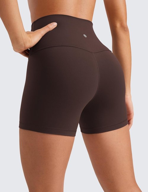 CRZ YOGA Biker Shorts - 4'' High Waisted Butterluxe Spandex for Women's Workout & Yoga