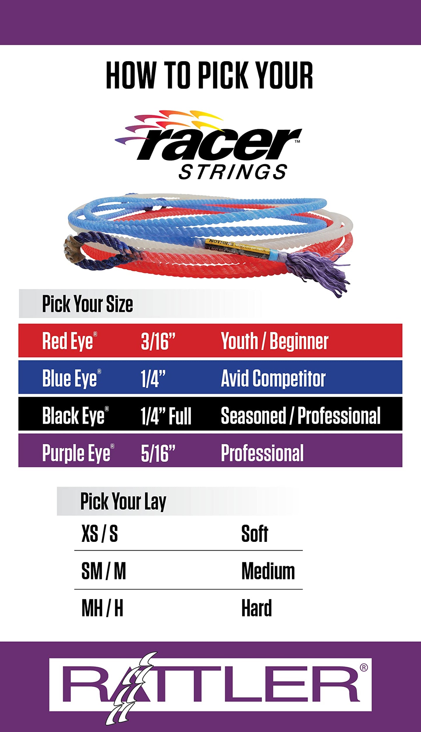 Red Racer Calf String - Small Medium