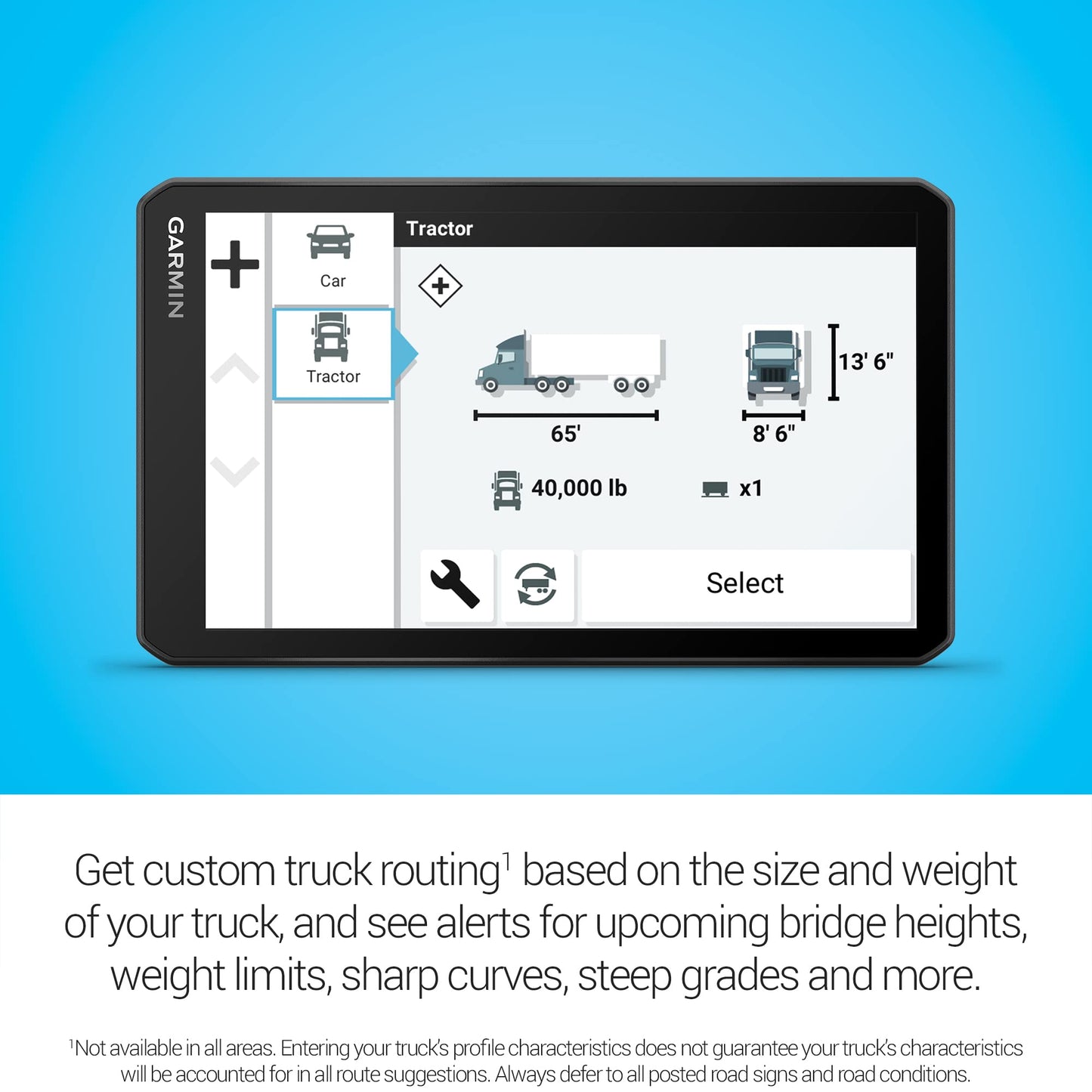 Garmin dezl OTR710, Large, Easy-to-Read 7 inch GPS Truck Navigator, Custom Routing, High-Resolution Birdseye Satellite Imagery, Directory of Trucking & Trailer Services (Renewed)