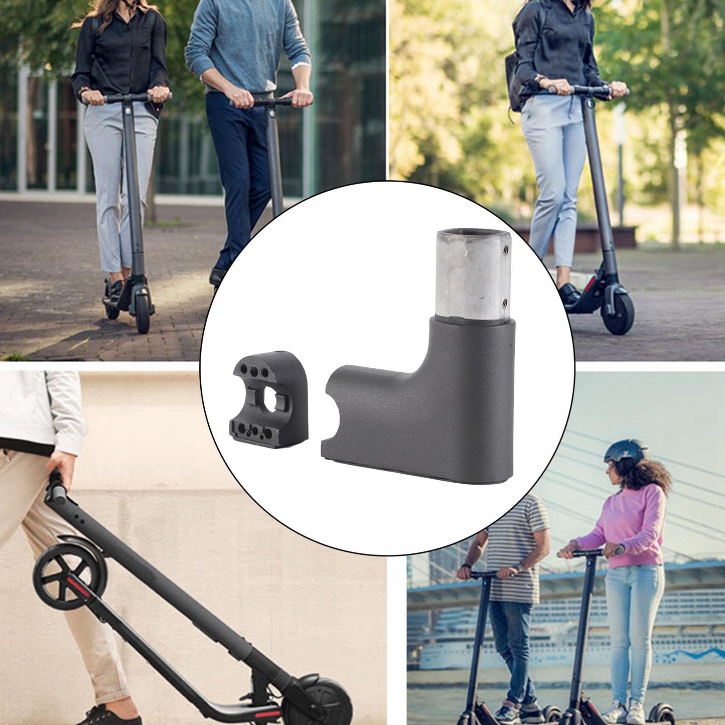 Scooter Headset Upgrade Kit Steel Forehead Mounting Bracket Pressure Clamp for M365 PRO Dashboard
