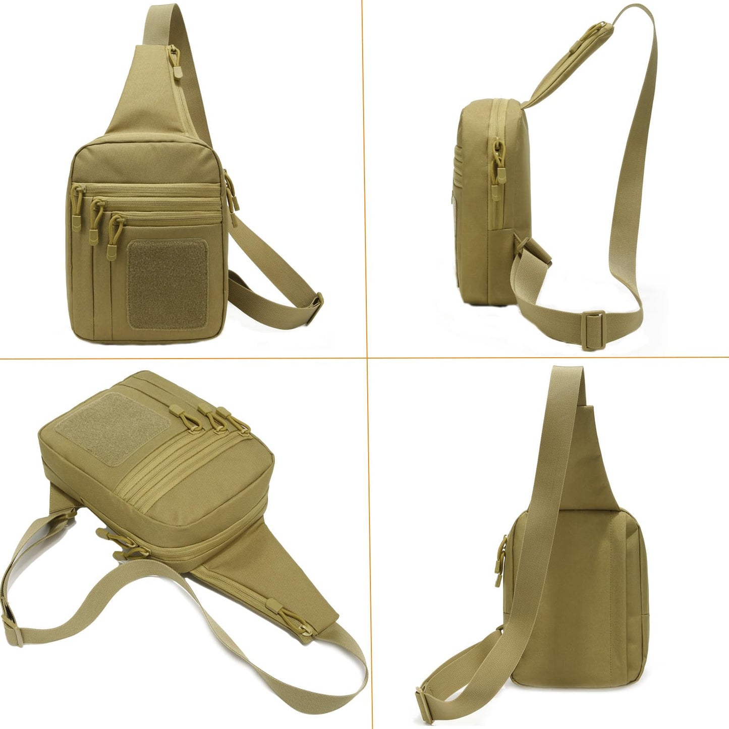 SXJWISHES Tactical Sling Chest Bag Concealed Carry Crossbody Gun Bag for Handguns EDC Casual Pack 1000D Oxford Fabric CCW Packs