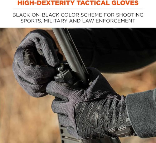 Ergodyne High-Dexterity Tactical Gloves - Black, Small | Ultimate Grip & Comfort