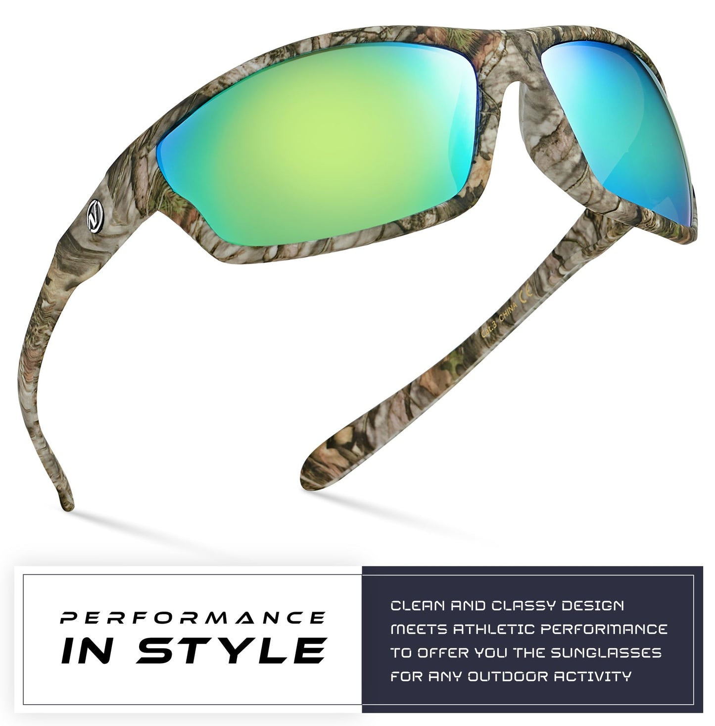 Nitrogen Polarized Wrap Around Sport Sunglasses for Men Women UV400 Driving Fishing Running Sun Glasses