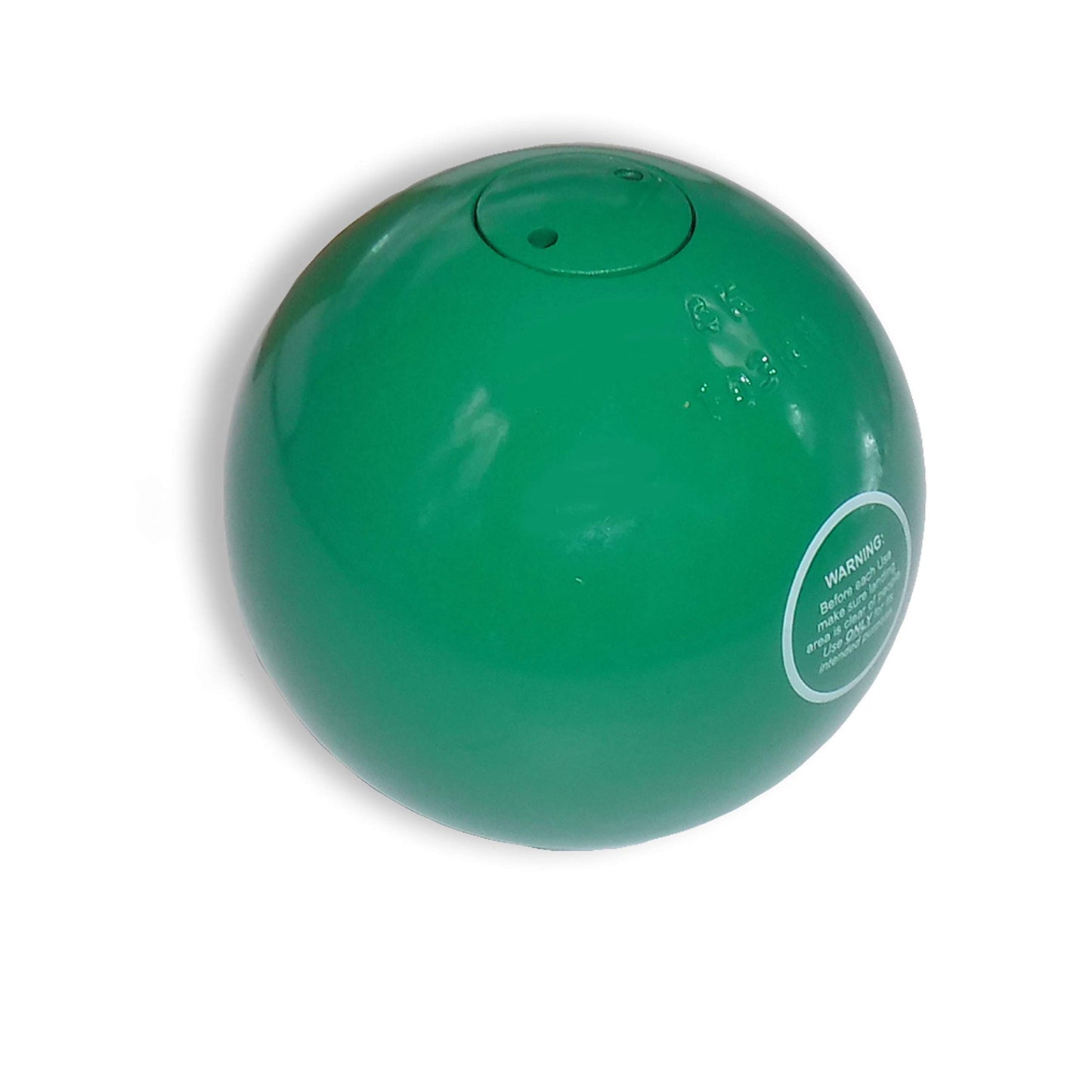 RT Green 4k turned iron shot put. Skillfully made. Meets all IAAF specifications. Lathe turned to 103mm. Regularly seen in top competition. Increase your personal record with this proven medal winner.