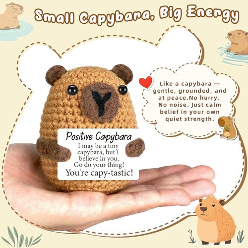 Capybara Mini Plush Toy - Perfect Birthday Gift for Teens & Graduation | Ideal for Mom, Dad & Teachers