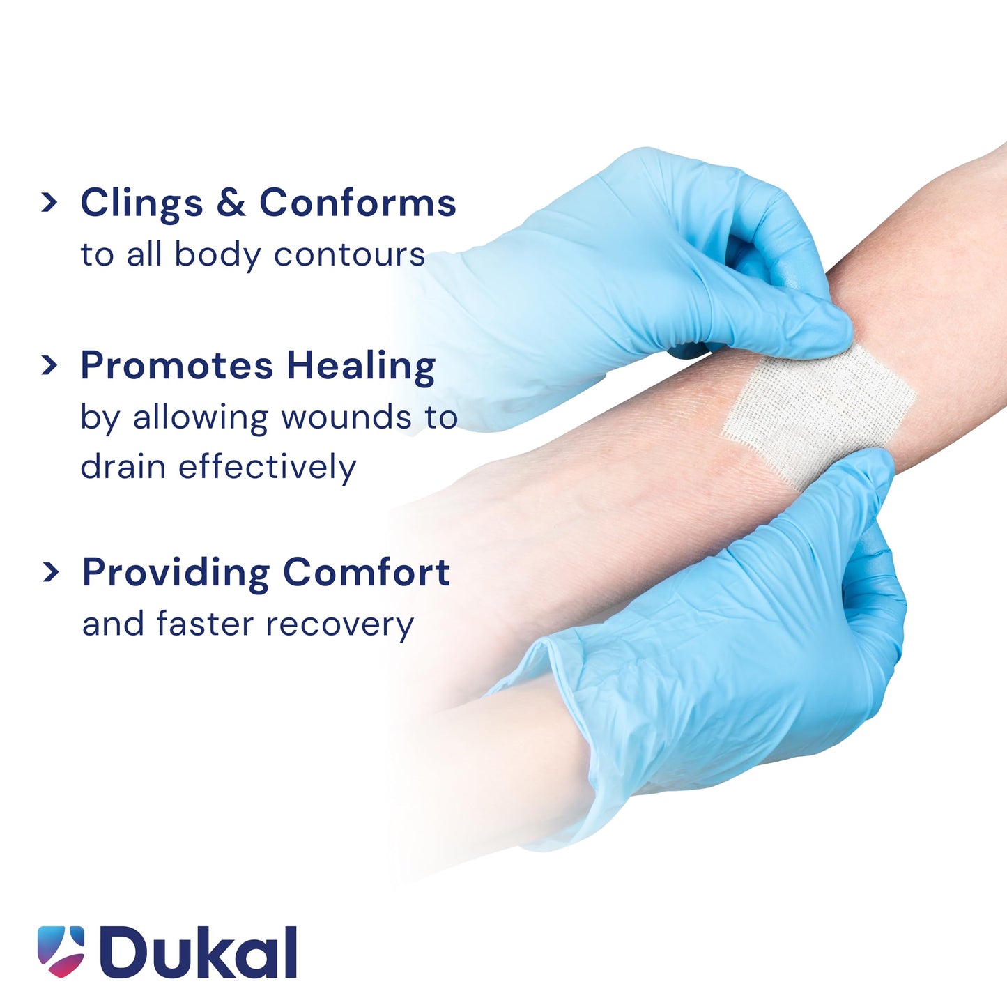 Dukal Oil Emulsion Dressing, 3" Width x 3" Length, Pack of 50
