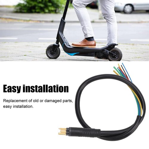 Keenso Electric Scooter Motor Wire, Electric Scooter Motor Wire 9 Pin Copper Core High Sensitivity Motor Cable for Replacement, Keensogqg0hk3nwx