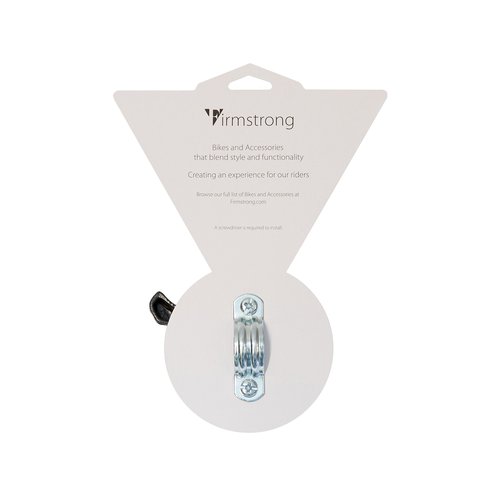 Firmstrong Bike Bell, Classic Beach Cruiser Bicycle Handlebar Accessories for Adult Men and Women, White