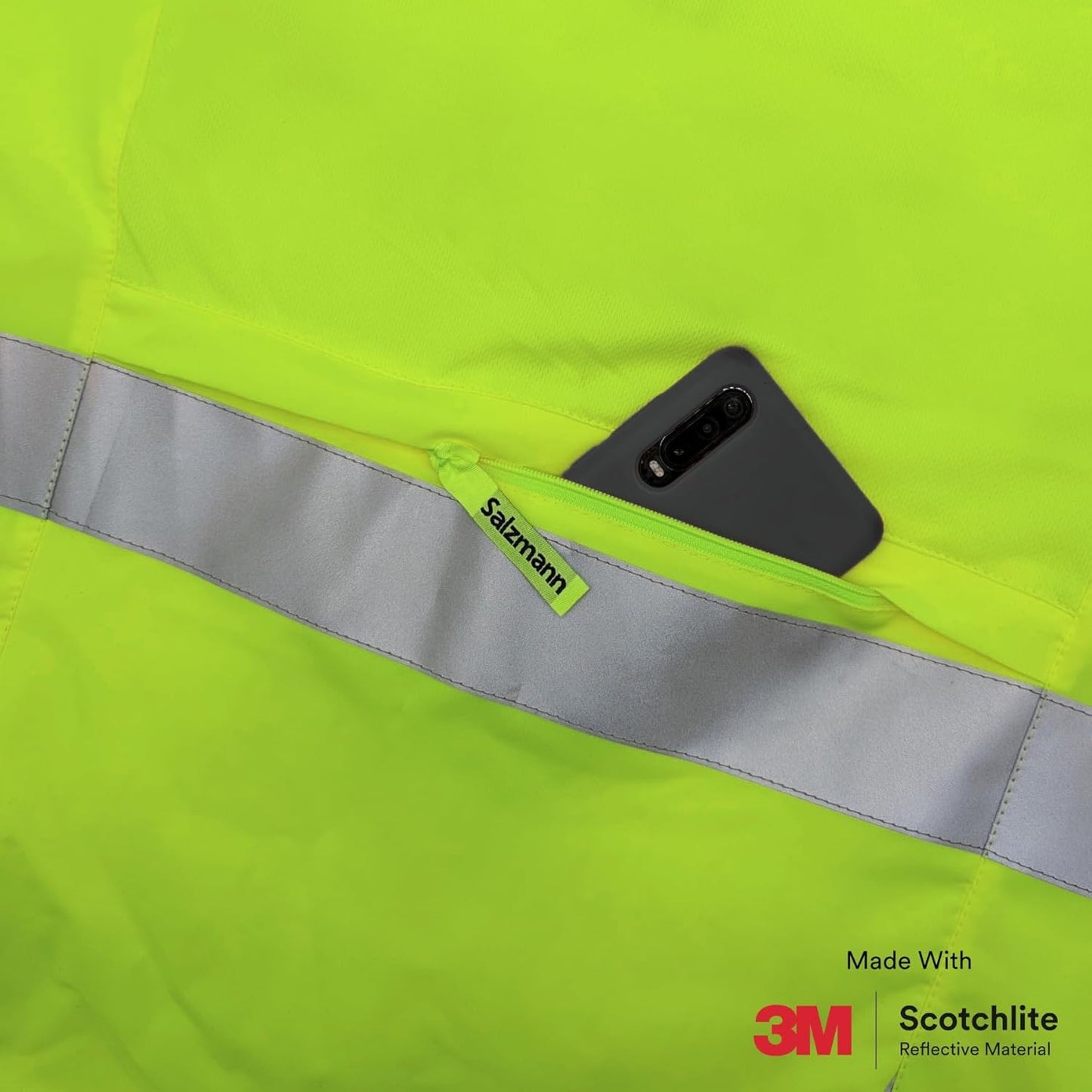 Salzmann High Visibility Cycling Vest - Reflective Gilet with 3M Scotchlite for Safety