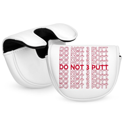 Golf Mallet Putter Cover Headcover Magnetic Closure Premium Leather DO NOT 3PUTT Putter Headcovers Fits for Golf OZ1 MEZZ 1 MEZZ1 MAX Putter (DO NOT 3PUTT)