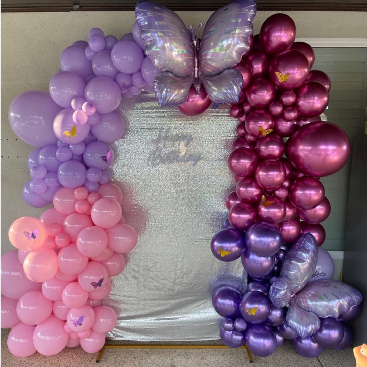 Purple Pink Balloons, 60 Packs 12 Inch Metallic Purple Pink Confetti Balloons, Pastel Lavender Balloon for Girls Women Birthday Wedding Bridal Baby Shower Princess Music Theme Party Decoration