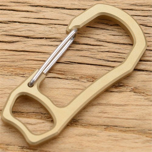 SZHOWORLD High Strength Brass Keychain Carabiner Clip EDC Spring Kits Key Ring Clasp Hook Nice Finish