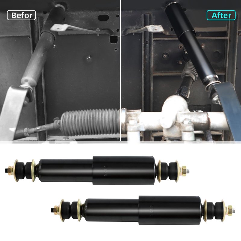 Roykaw EZGO TXT Golf Cart Front and Rear Shock Absorbers Kit for 1994-Up Gas & Electric Models, Replaces OEM #76418-G01,70248-G01,70324-G01,76419-G01,70928-G01,Nivel Part #5006