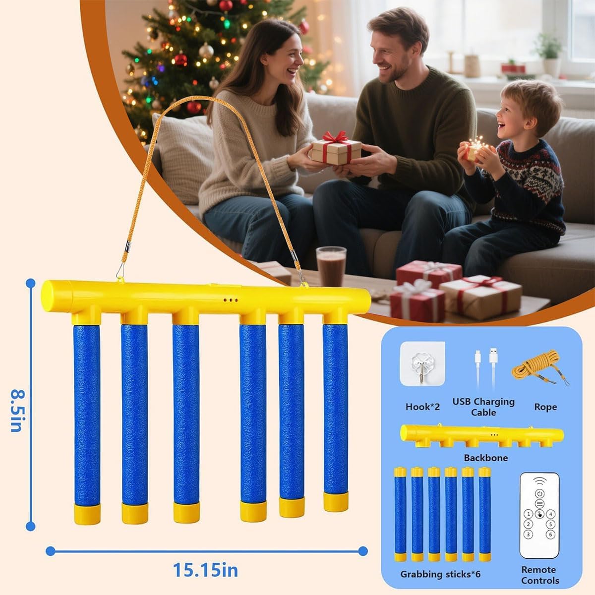 Reflex Challenge Game - Hand-Eye Coordination Trainer Toy with 3 Adjustable Speeds | Remote Control Fun