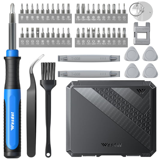 52in1 Precision Screwdriver Set, [S2 Alloy Steel] Small Screw Driver, Mini Repair Kit, PC Accessories, PS4/PS5 Cleaning Kit, Tiny Tool, Fit MacBook, Computer, Laptop, Watch, Eyeglass, Ring Doorbell