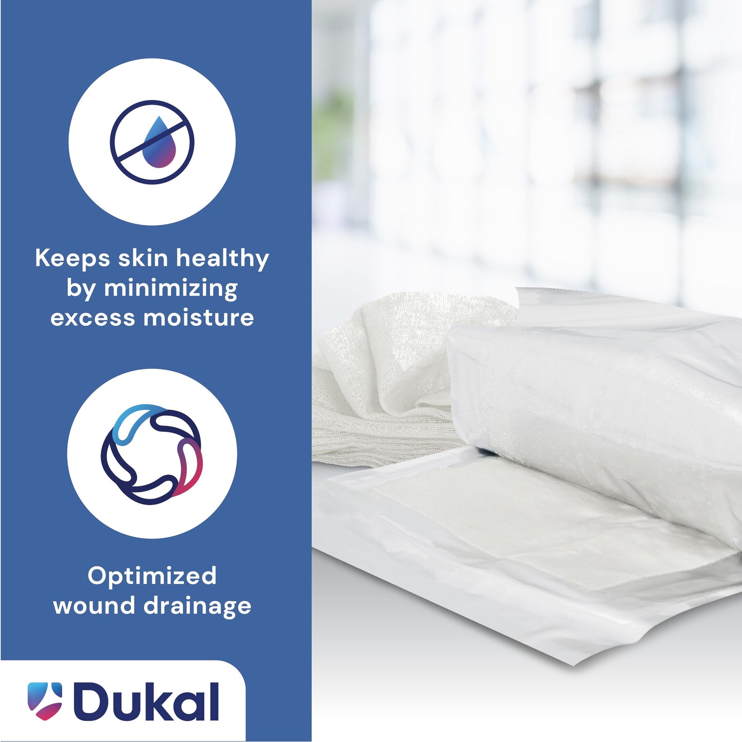 Dukal Oil Emulsion Dressing, 3" Width x 3" Length, Pack of 50