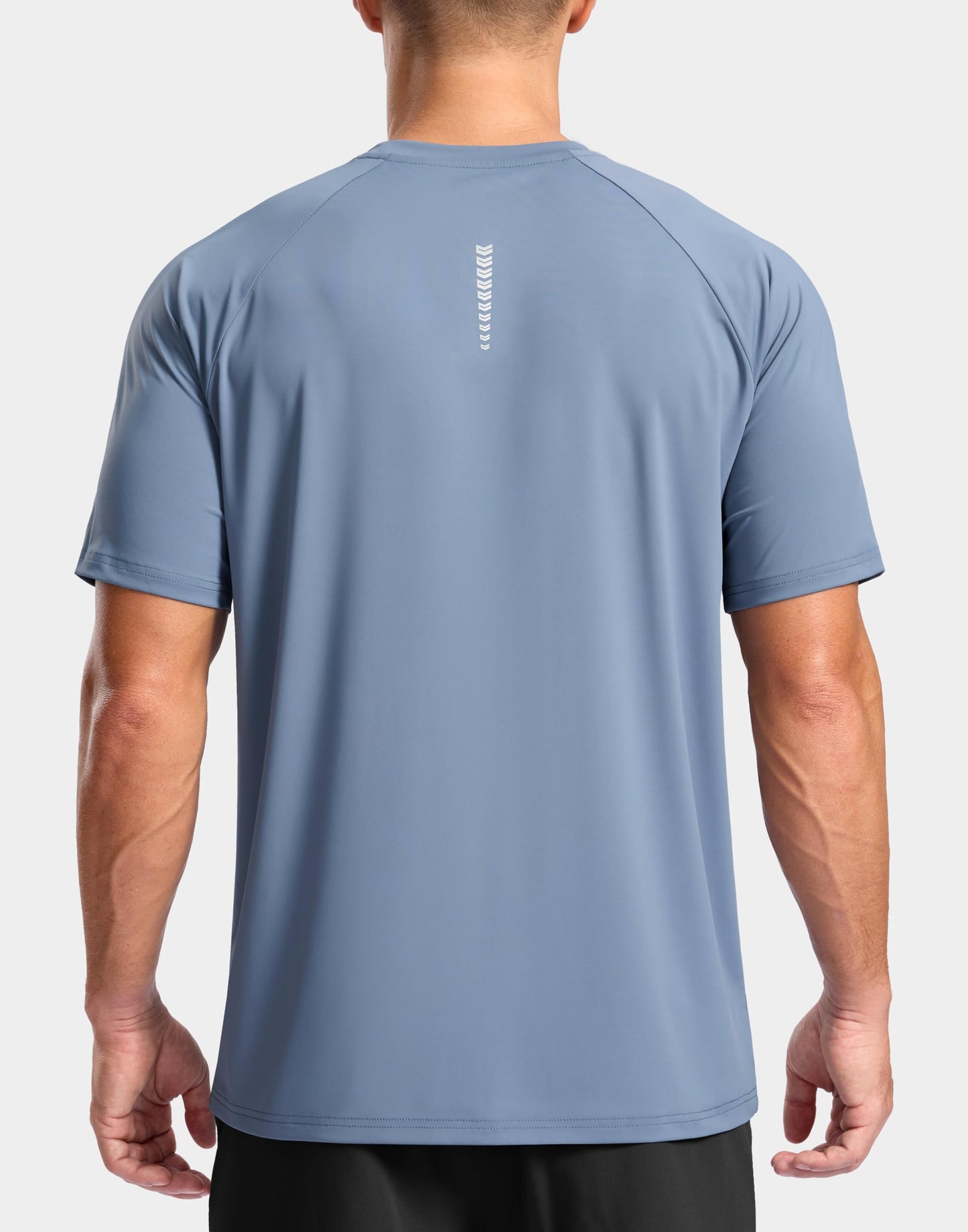 G Gradual Men's Athletic Workout T-Shirts Moisture Wicking Cooling Running Shirts Short Sleeve Performance Tee for Gym Tennis(Slate Blue,M)