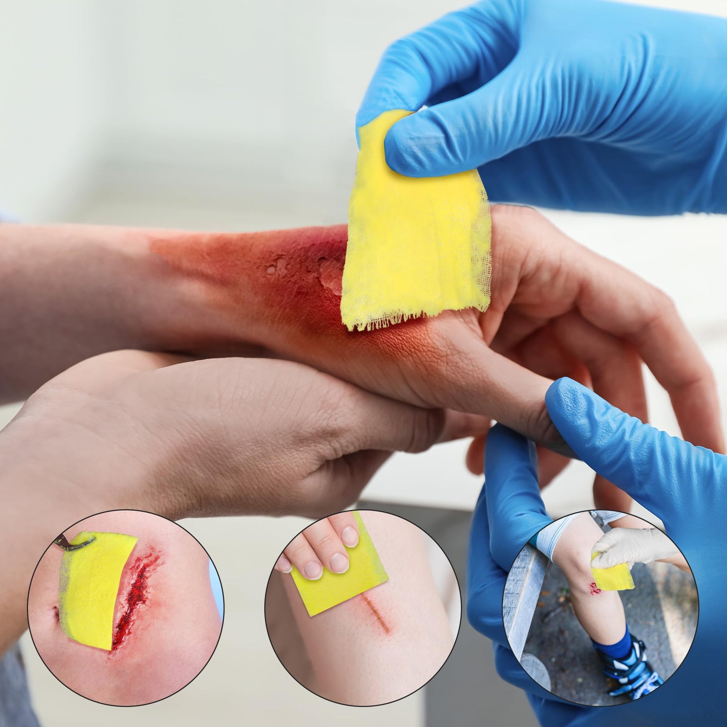 Medical Xeroform Petrolatum Dressing Patch 5"x 9", Non-Adherent Gauze Dressings Soft Fine Mesh Gauze Patch for Burns, Wound Care Lacerations, Skin Grafts Surgical Incision (5x9 in)