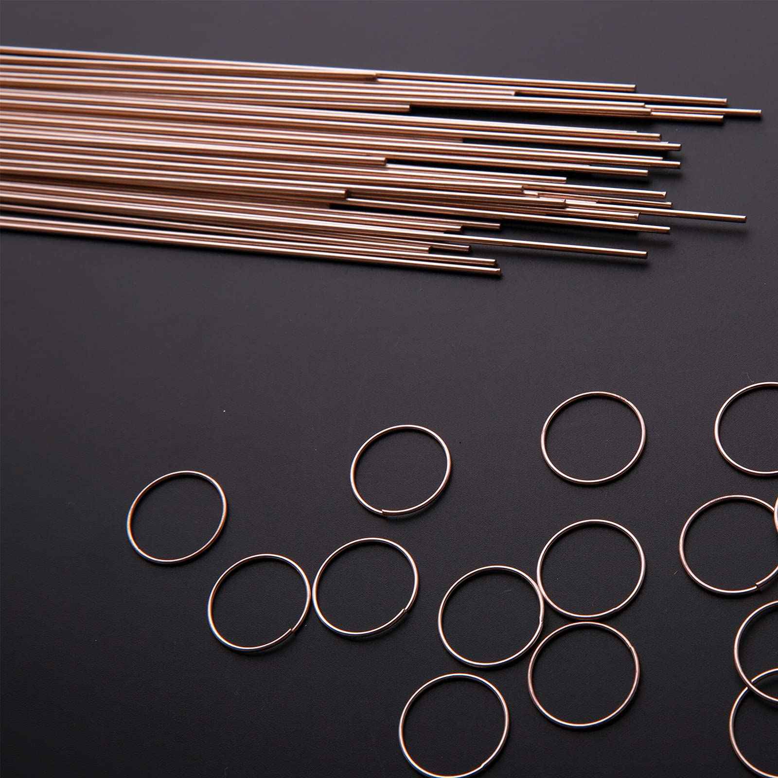 BLUEFIRE 1/2 lb 9pcs Bare Bronze Brazing Rods Low Fume Copper Brazing Alloys Diameter 1/8” Length 14” Solid LFB Sticks for TIG MAPP Propane Torch Gas Welding Brass Carbon Steel Cast Iron Nickel Alloy