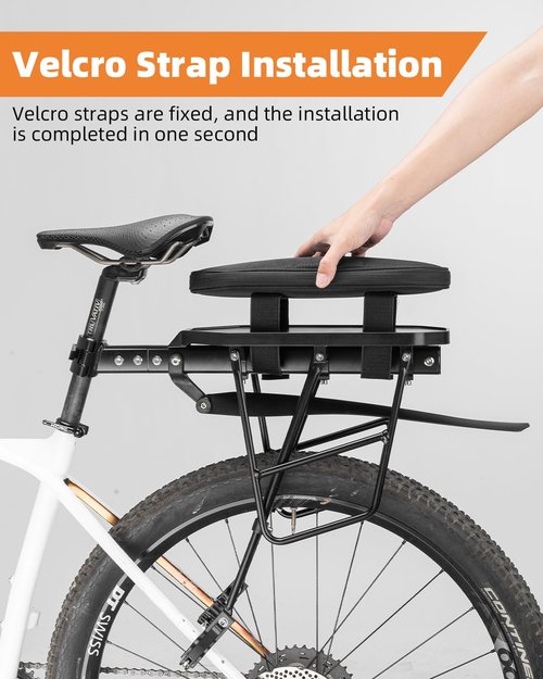 ROCKBROS Foldable Bike Bag for Rear Rack - Durable, Expandable, and Versatile - 5L Capacity