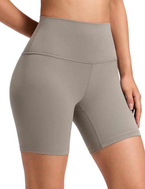 CRZ YOGA ButterLuxe Biker Shorts - High Waisted Spandex for Women | 6" Length, Perfect for Running & Yoga