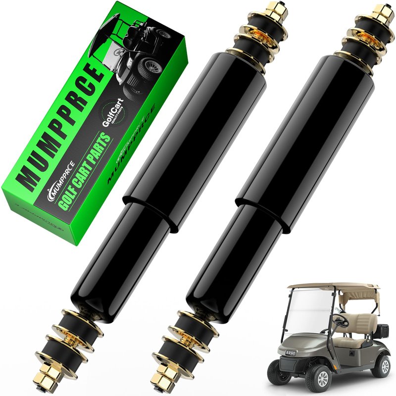 MUMPPRCE EZGO TXT Shocks, Golf Cart Front and Rear Shock Absorbers for EZGO TXT & Medalist 1994-Up Gas & Electric Models, Replaces OEM# 76418-G01, 70248-G01, 70324-G01, 76419-G01, 2 PCS