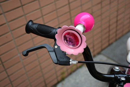 YL traV Kid Bike Horn for Boys and Girls Children Bicycle Horn Handlebar Ring Bell for Kids Bike (Pink)