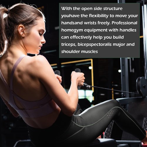 Dsyboko Open Ended Chrome Grip Handles for Total Gym Accessories - Compatible with Total Gym XLS, Supra, Electra, FIT - Replacement Parts