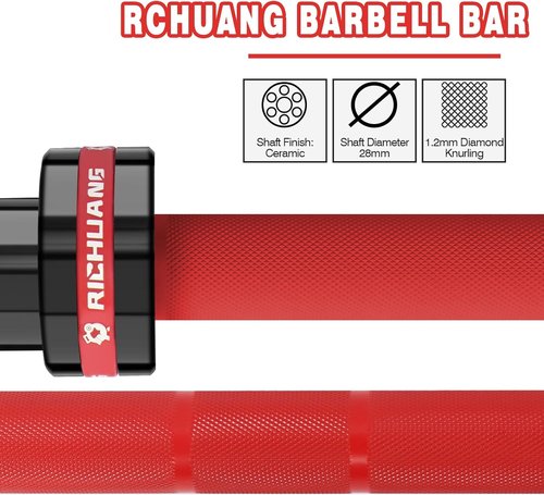 7ft Olympic Barbell - 45lb Weightlifting Bar with 500/700/1000lbs Capacity & Smooth Spinning Sleeves | Ideal for Snatch, Clean, Jerk - Perfect for Home Gym Training