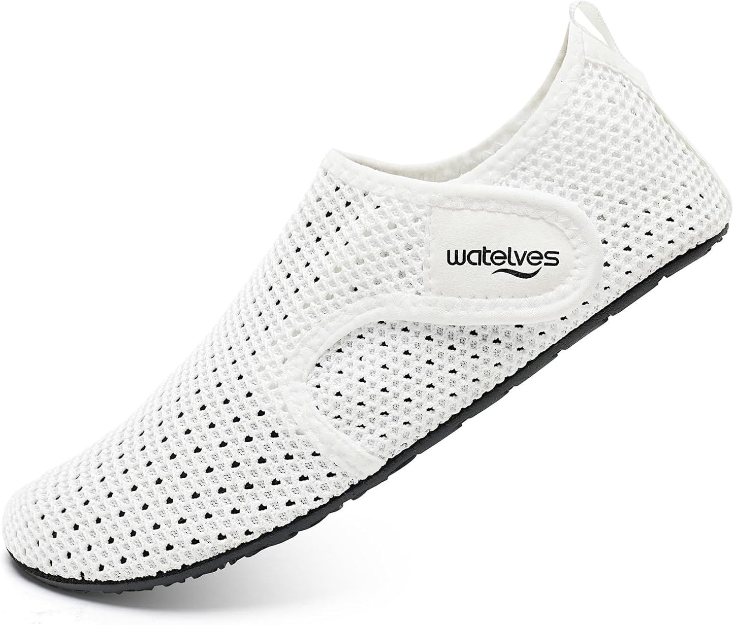 WateLves Water Shoes - Quick Dry Aqua Socks for Men & Women | Adjustable Barefoot Swim Slippers