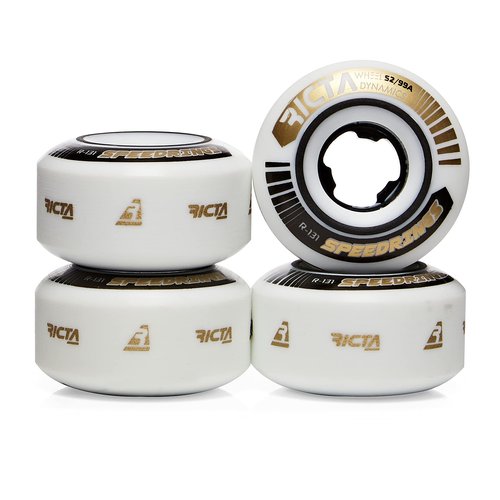 Ricta Speedrings Slim Skateboard Wheels 99a White 52mm