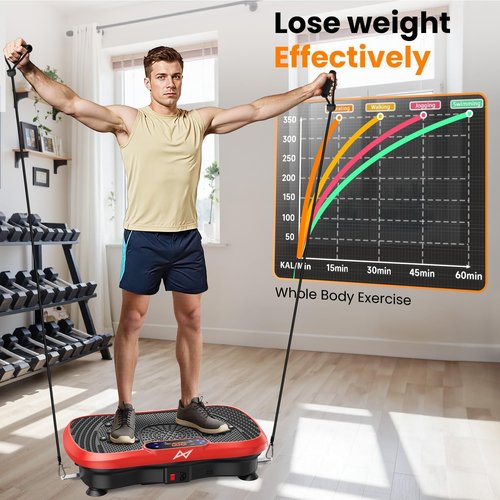 AXV Vibration Plate - Full Body Fitness Machine for Weight Loss | Home & Gym Use, Compact Design