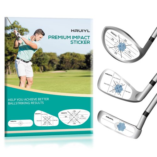 HRUIYL Golf Impact Tape 360 PCS – Swing Training Aid Stickers for Golf Clubs, Instant Sweet Spot Feedback, Easy Apply & Remove, Practice Tool for Drivers & Irons