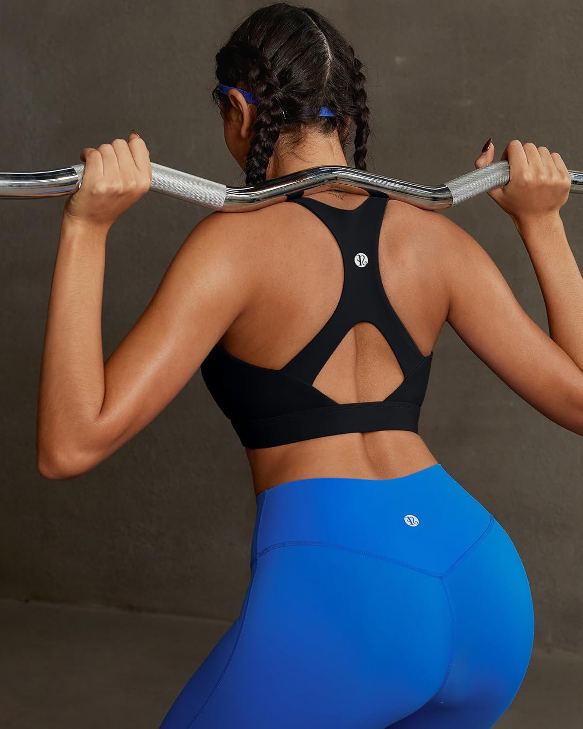 RUNNING GIRL Sports Bra - High Support Adjustable Straps with Molded Cups & Sewn-in Pads | Perfect for Active Women