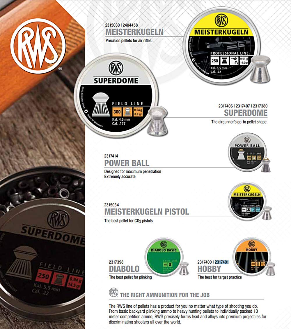 Rheinisch-Westfälische 2317414 RWS Power Ball 2317414 Air Gun Ammo .177