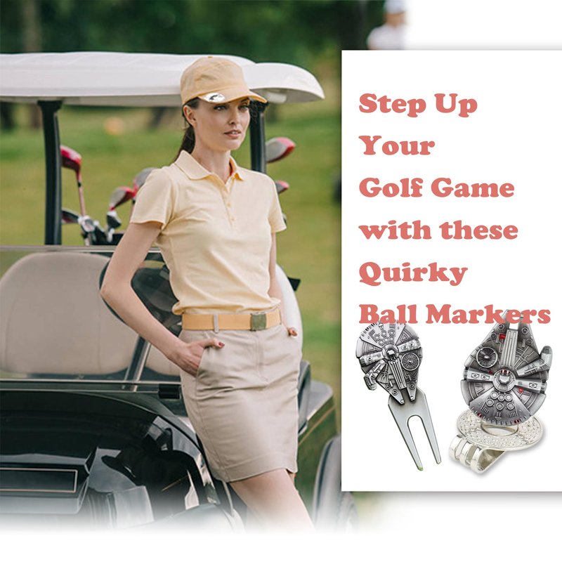 WONXISEN Ball Marker and Divot Repair Tool Set, Gift for Golf Men, Funny Golf Accessories