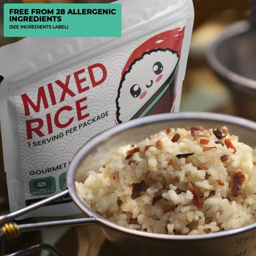 Japanese Gomoku Mixed Rice - Dehydrated Freeze-Dried Camping Food | 5-Year Shelf Life | 5 Pack