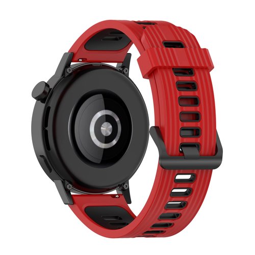 FitTurn 6-Pack Bands Compatible with Cubitt CT4/CT2 Pro Replacement 22mm Soft Silicone Two-colors Sport Strap Wristband Quick Release Watch band for Cubitt CT4/CT2 Pro Smartwatch (SixColors-A)