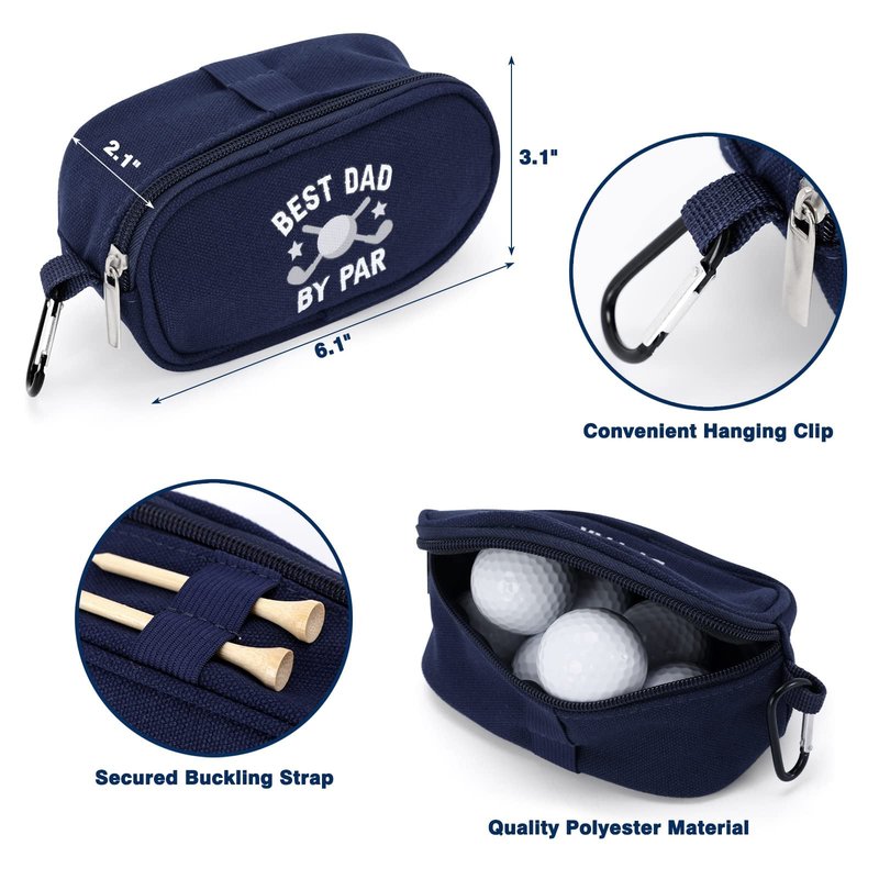 Vansolinne Golf Gifts for Men Father's Day Golfing Socks Golf Towel Microfiber Waffle Golf Ball Navy Blue Bag Novelty Funny Gifts for Golfers Dad Father Grandpa Papa Retirement Birthday