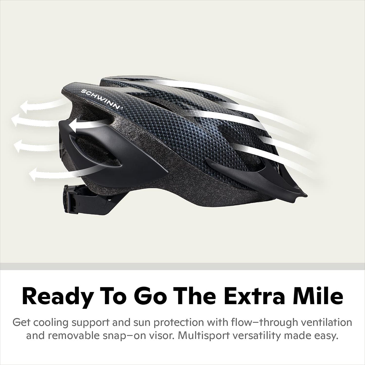 Schwinn Thrasher Adult Bike Helmet - Adjustable Fit 58-62 cm | Comfortable Padding & Air Vents