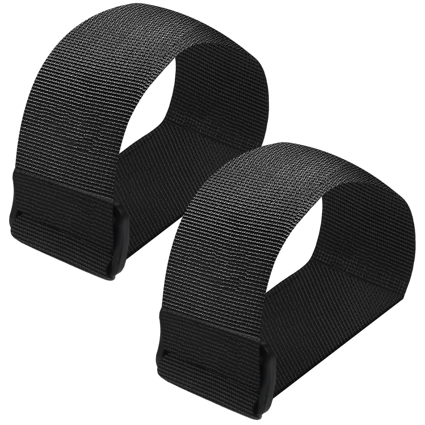 GUMWIG Leg Exerciser Traction Straps, Under Desk Elliptical Trainer 2 Pack Traction Straps，Electric Leg Exerciser Ellipse Equipment Pedal Band for Seniors to Secure & Stability Foot Accessories