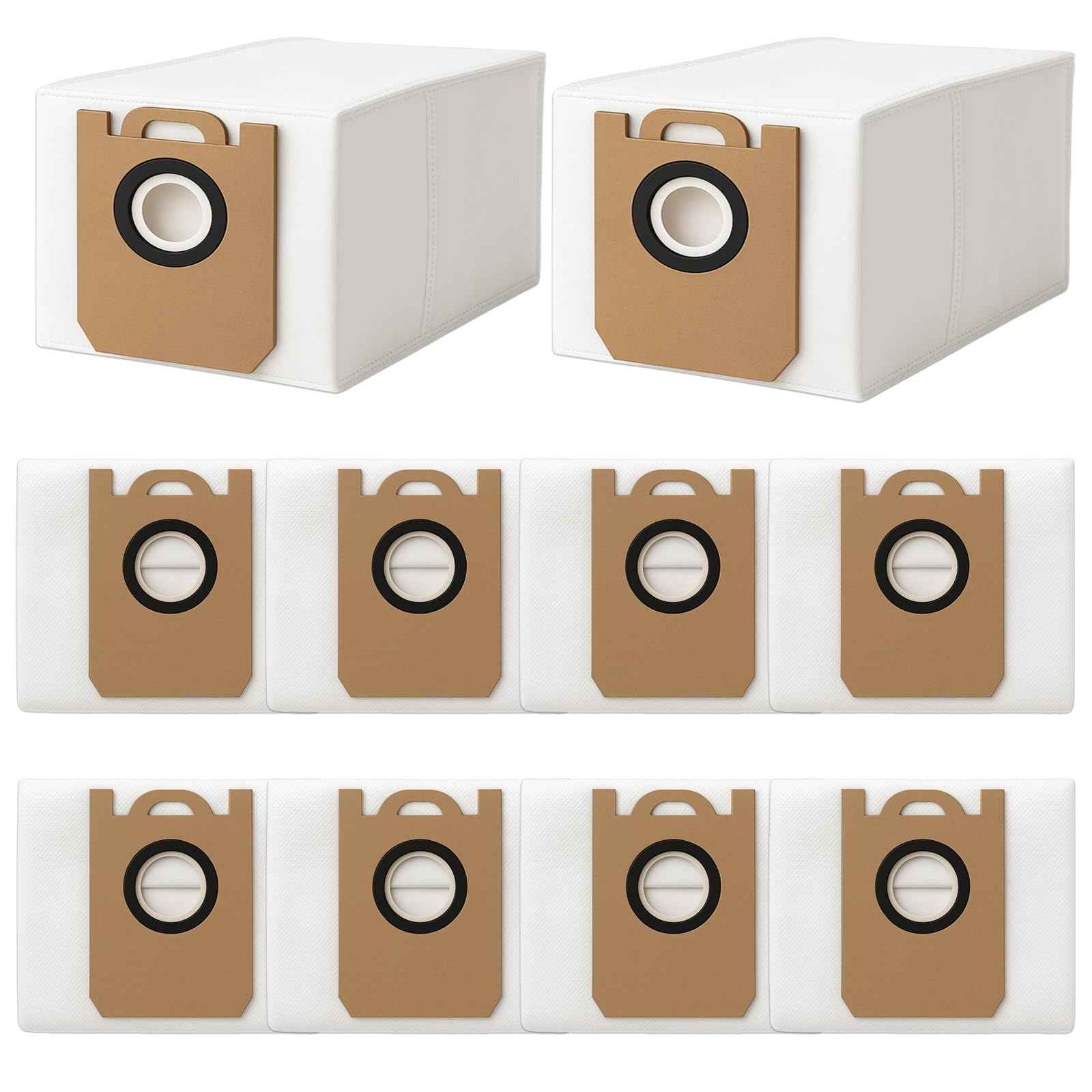 HUIZHEN 10 Pack Dust Bgas for iHome AutoVac Nova S1 Pro Robot Vacuum iHRVS1PRO-3BLK, Replacement 10 Vacuum Bags