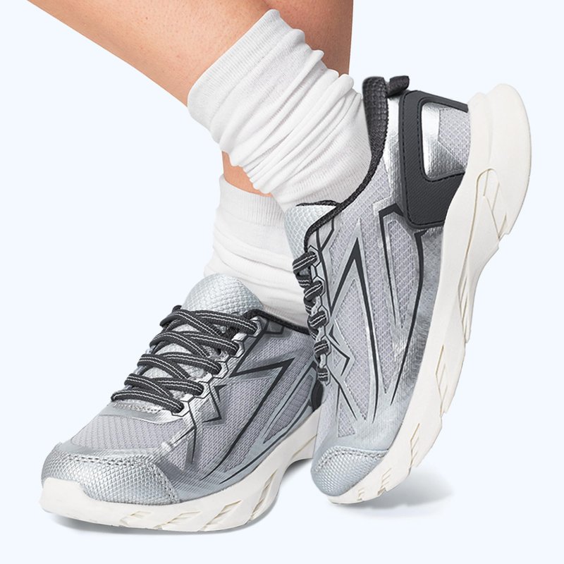 HOMEHOT Boys Girls Lightweight Breathable Sneakers Strap Athletic Tennis Shoes for Running Walking (Toddler/Little Kid/Big Kid) Color Sliver Size 12