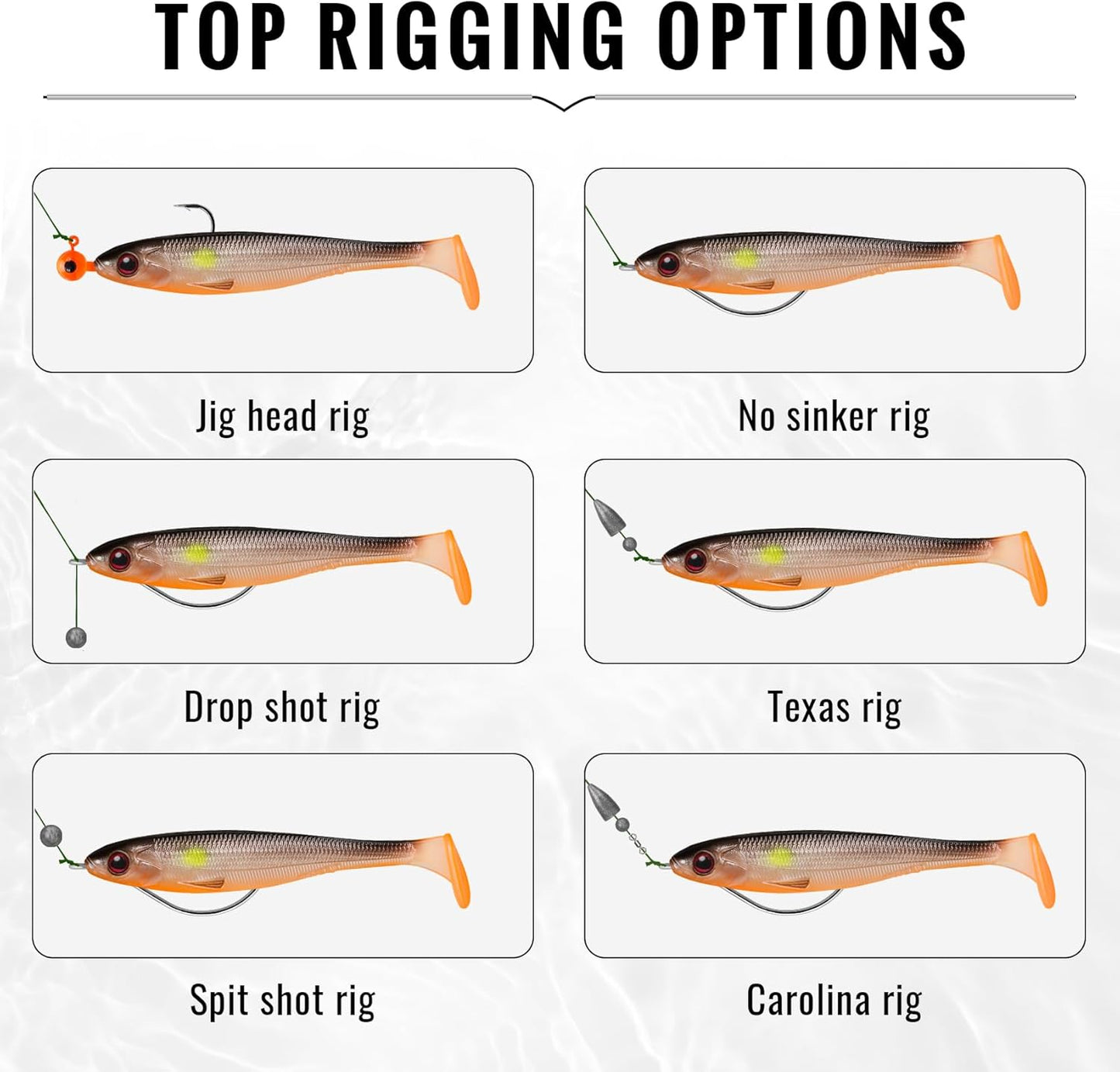 Truscend Fishing Lures - Slow Sinking Bass Lure for Freshwater & Saltwater | Essential Bait for All Fish Species